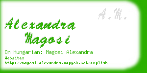 alexandra magosi business card